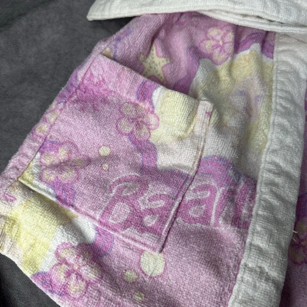 Vintage 1997 Barbie Robe Girls‎ Sz Small 4-5 Toddler Cotton